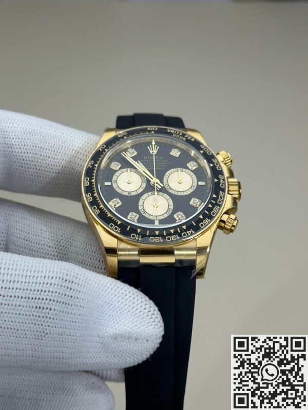 Clean Factory's New Rubber Strap Rolex Daytona Fake M126518LN-0006 Diamond Scale